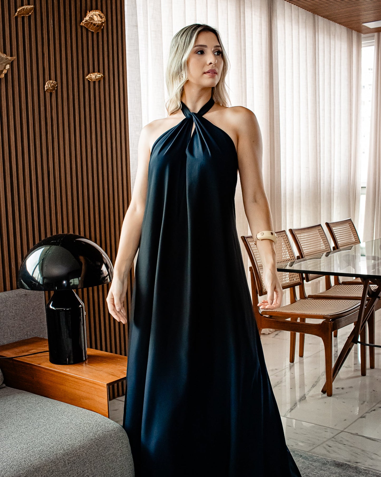 Vestido Bárbara - Azul Marinho