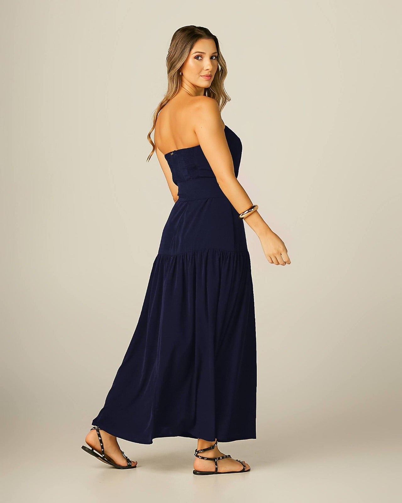 Vestido Ana II - Azul Marinho