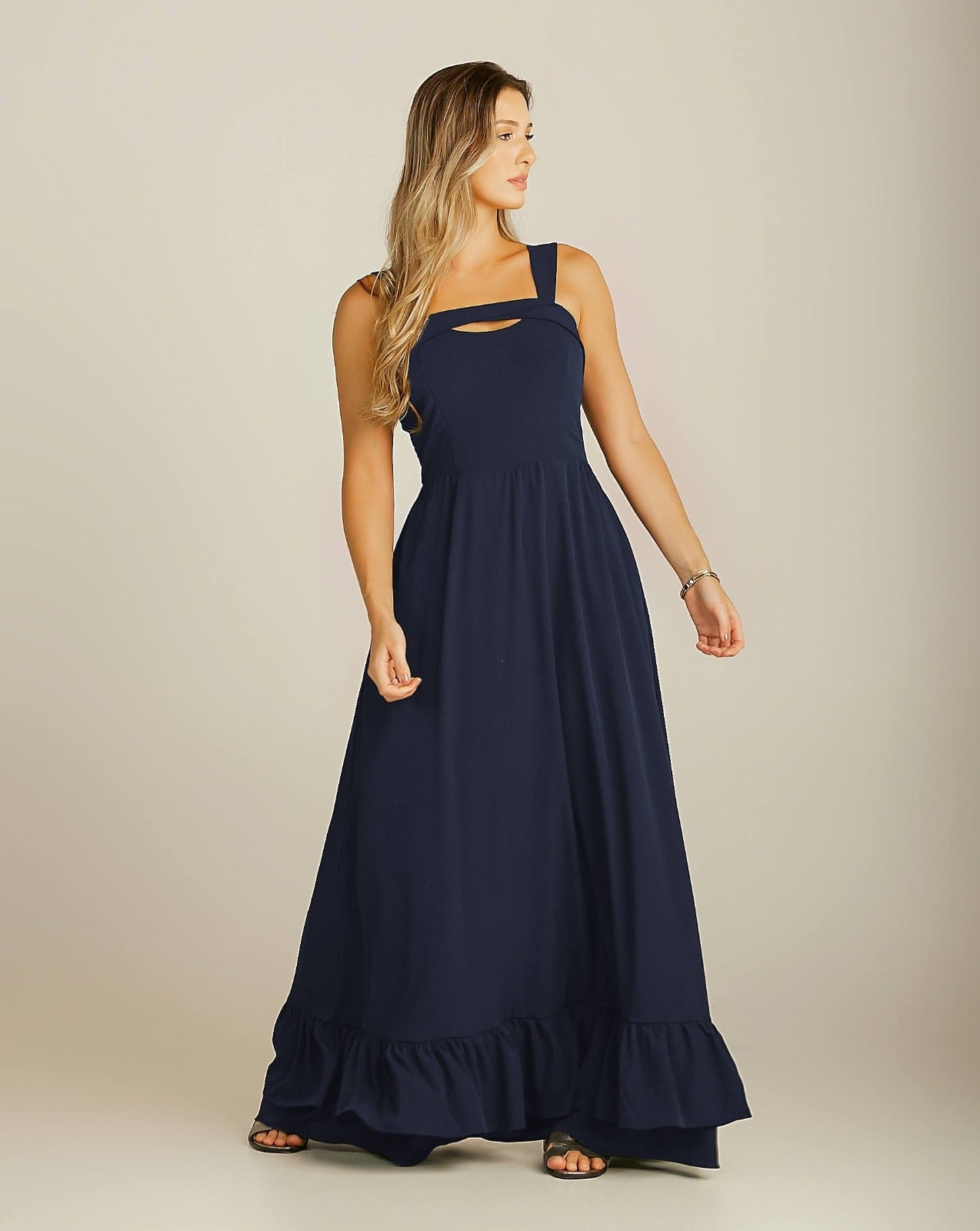 Vestido Luma - Azul Marinho